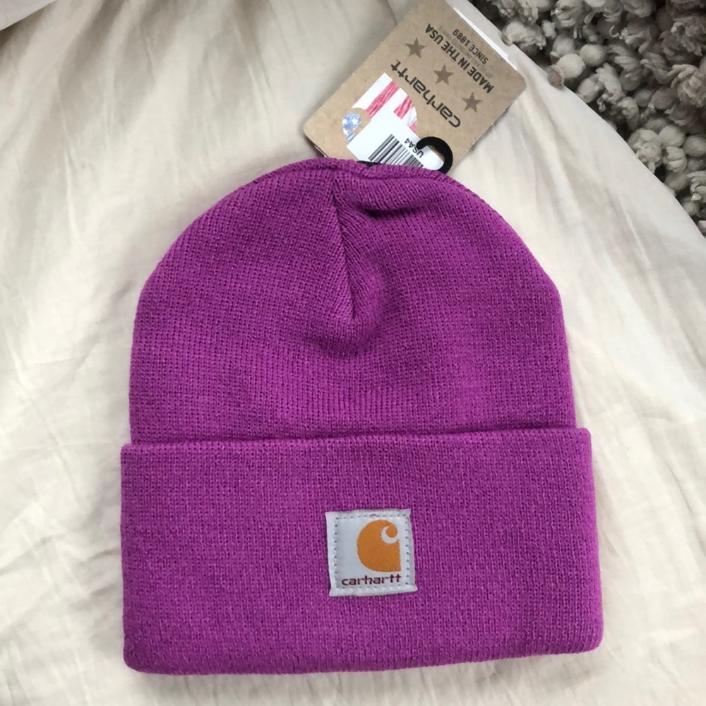 ⭐️CARHARTT  KIDS LTE purple watch hat  cap beanie